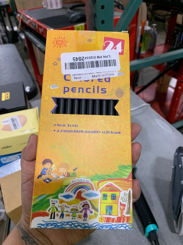 Photo 1 of TINNIVI 12 Colors Rainbow Pencils for Kids Adults, 24 Pack Rainbow Colored Pencil Art Supplies for Girls Boys, Black Wooden Multi Colored Pencils Bulk for Coloring Drawing Sketching, Pre-sharpened