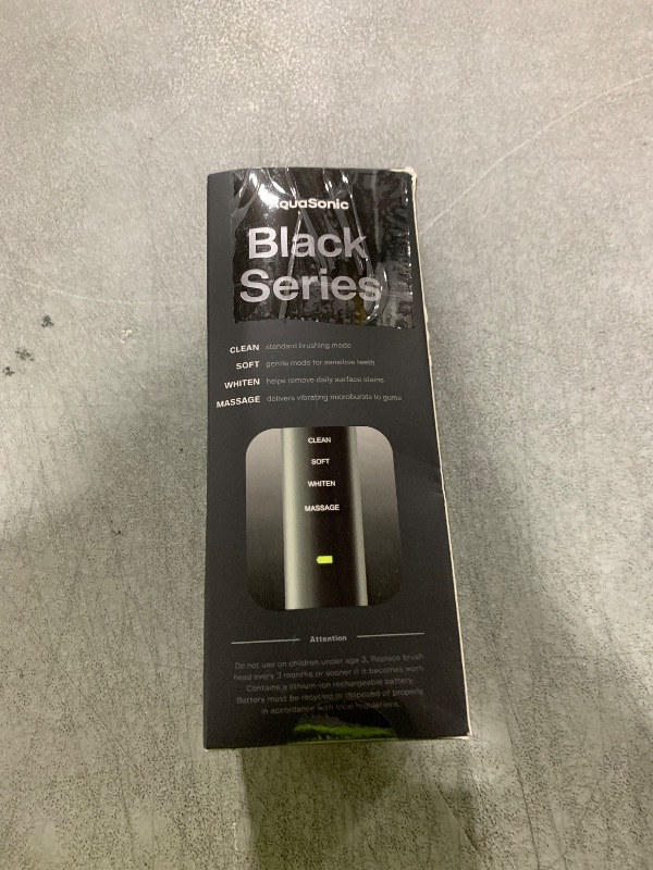 Photo 1 of Aquasonic Black Series Ultra Whitening Toothbrush – ADA Accepted Electric Toothbrush- 8 Brush Heads & Travel Case – 40,000 VPM Electric Motor & Wireless Charging - 4 Modes w Smart Timer