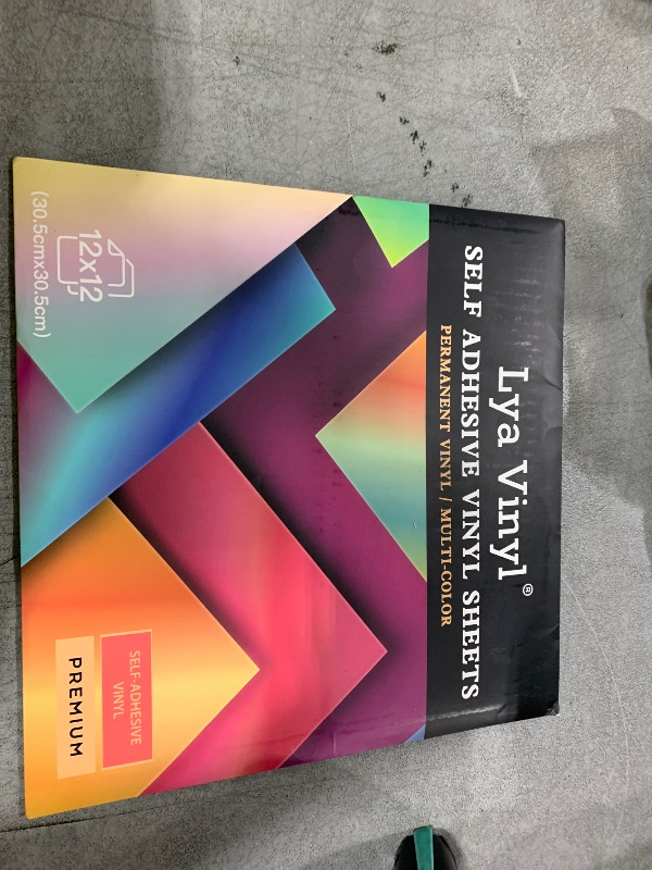Photo 1 of Lya Vinyl Holographic Permanent Vinyl Bundle - 8 Pack Permanent Sparkle Holographic Vinyl Sheets, 12” x 12” Permanent Adhesive Bundle for Craft DIY, Birthday Party, Christmas Decoration