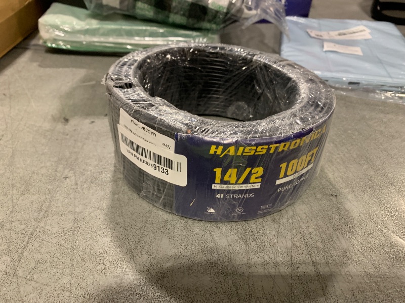 Photo 1 of haisstronica 14/2 Low Voltage Landscape Wire 100ft - Copper Direct Burial Waterproof Cable for Landscape Lighting, Outoor Pathway Lights & Garden LED,UL Listed,UV Resistant