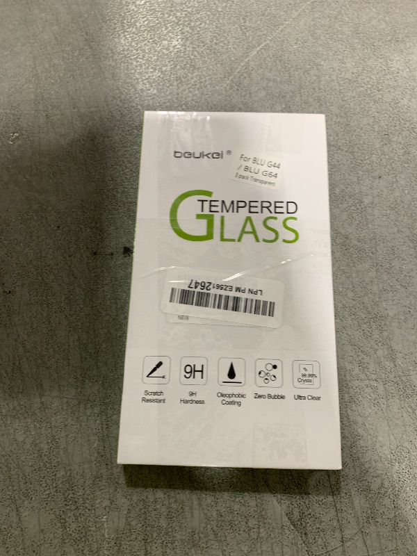 Photo 1 of beukei (3 Pack) Designed for BLU G44 / BLU G64 / BLU G64L Screen Protector Tempered Glass, 9H Hardness