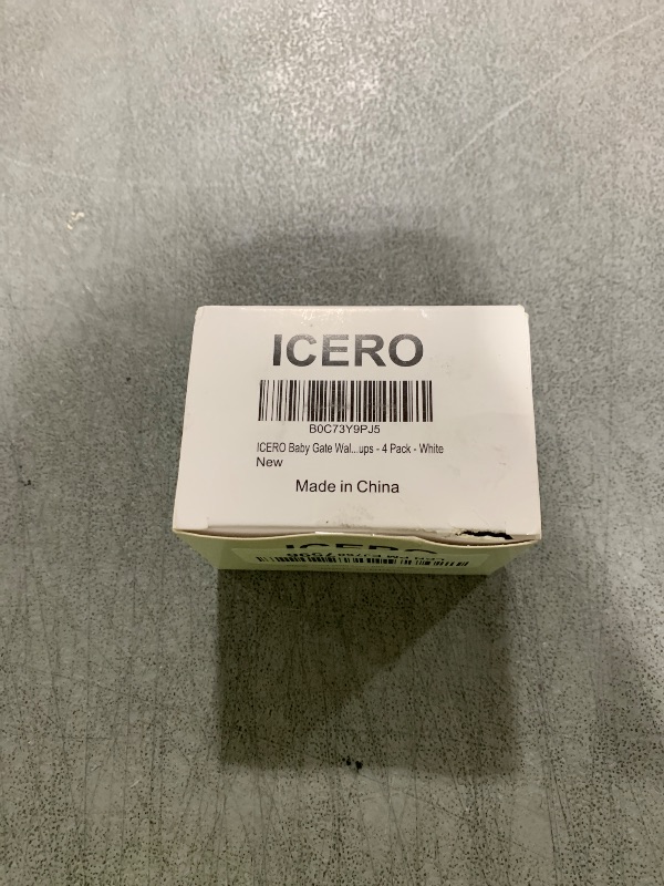 Photo 1 of ICERO Baby Gate Wall Protector - Protect Walls & Doorways from Pet & Dog Gates - Pressure Mounted Gates Work on Stairs - Gates Wall Cups - 4 Pack - White