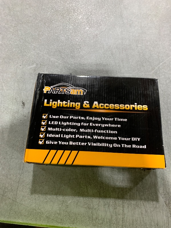 Photo 1 of Partsam 10Pack(5 Amber + 5 Red) 2" 4LED Round Trailer Side Marker Light Grommet Flush Mount, [DOT Approved] Sealed 2 inch Clearance Lights with Reflex Lens for Truck RV Camper, IP67 Waterproof, 12V