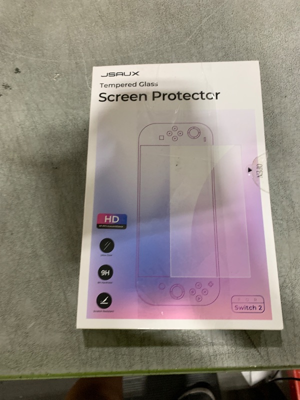 Photo 1 of JSAUX 3-Pack Tempered Glass Screen Protector for Nintendo Switch 2 (2025), Easy to Install with Guiding Frame Ultra HD Glass Protector 9H Hardness Scratch Resistant Accessories for Switch2