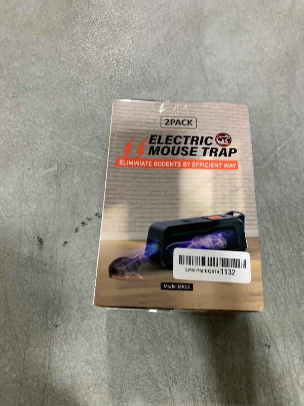 Photo 1 of X-PEST Electronic Mouse Trap 2 Pack – Electric Mouse Trap Zapper for Indoor & Outdoor Use, Reusable Rodent Trap, No Touch No See, Effective Mice & Mouse Control