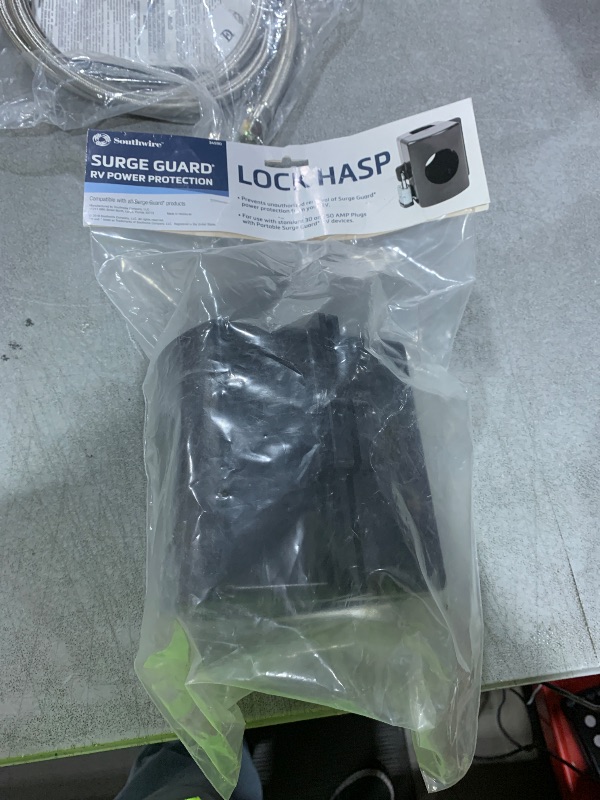 Photo 1 of Technology Research Southwire 34590 Surge Guard Lock Hasp, Black