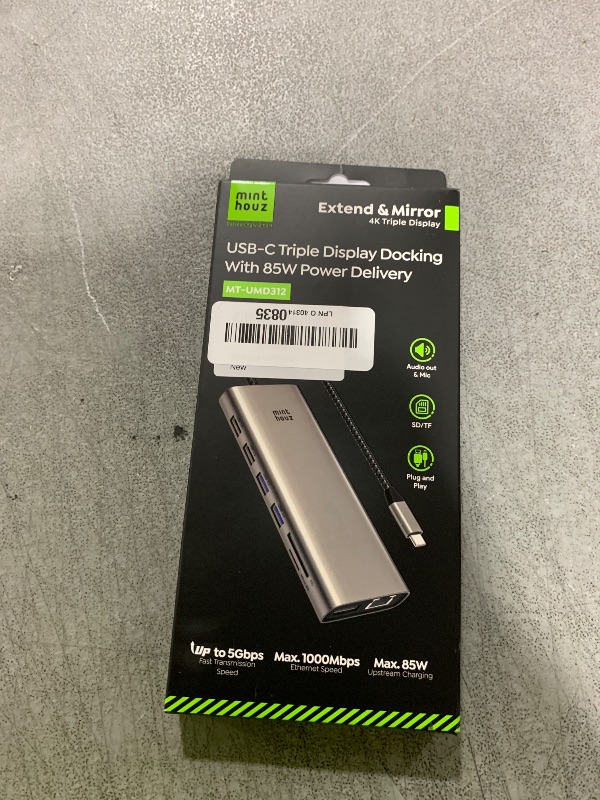 Photo 1 of USB C Docking Station, Minthouz 12-in-1 Laptop Docking Station Dual Monitor (MT-UMD312)