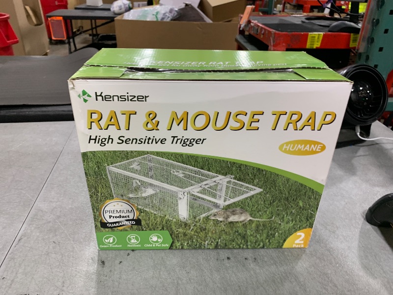 Photo 1 of Kensizer 2-Pack Animal Humane Live Cage Trap That Work for Rat Mouse Chipmunk Mice Voles Hamsters and Other Small Rodents, Trampa para Ratones, Catch and Release