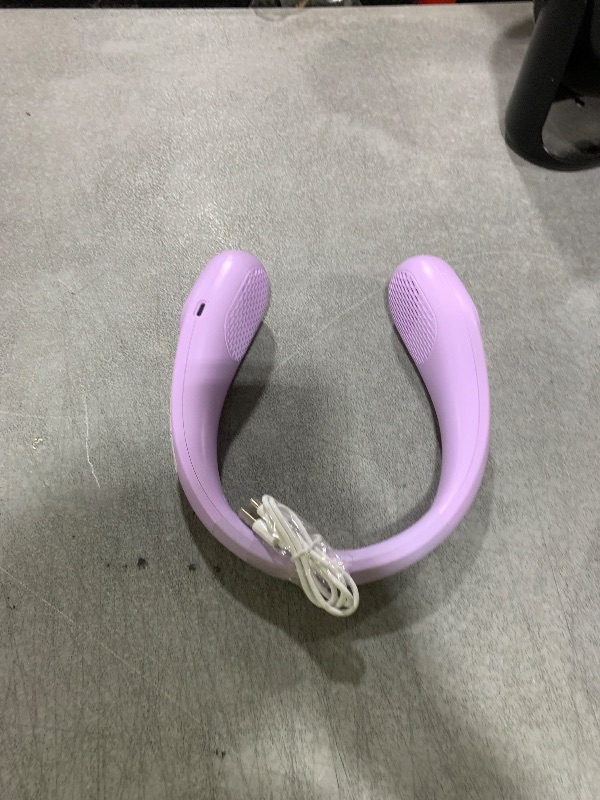 Photo 1 of KIDEE Neck Fan, Bladeless Neck Fans Portable Rechargeable, Upgrade 360° Airflow, 3 Speeds, Headphone Design, 4000mAh Battery Operated Personal Wearable Fan Hands Free for Travel Indoor Outdoor