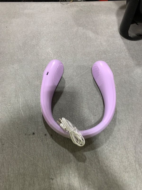 Photo 1 of KIDEE Neck Fan, Bladeless Neck Fans Portable Rechargeable, Upgrade 360° Airflow, 3 Speeds, Headphone Design, 4000mAh Battery Operated Personal Wearable Fan Hands Free for Travel Indoor Outdoor