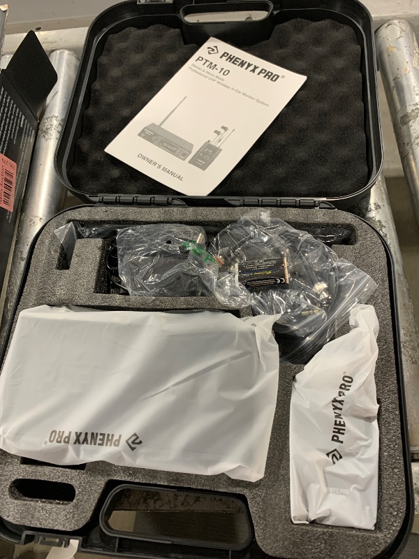 Photo 1 of Phenyx Pro UHF Stereo Wireless in Ear Monitor System, Wireless IEM, 900MHz Band Selectable Frequency, Rack Mountable, 160 ft. Operation, Suitable for Stage, Studio, Exhibit, Lecture, Speech (PTM-10)