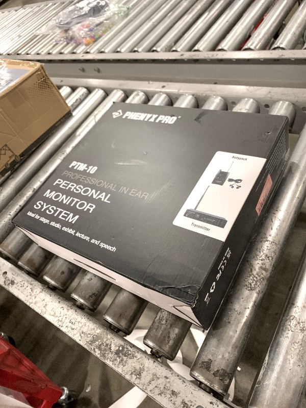 Photo 1 of Phenyx Pro UHF Stereo Wireless in Ear Monitor System, Wireless IEM, 900MHz Band Selectable Frequency, Rack Mountable, 160 ft. Operation, Suitable for Stage, Studio, Exhibit, Lecture, Speech (PTM-10)