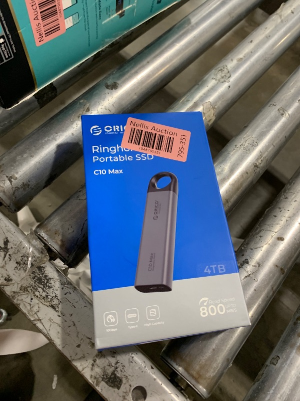 Photo 1 of ORICO 4TB Portable SSD Up to 800MB/s, Hanging Hole Design External Solid State Drive, 2 in 1 USB C&A Cable, Durable Storage for Type-C Smartphone, Tablets, Laptops, for Content Creators - C10Max