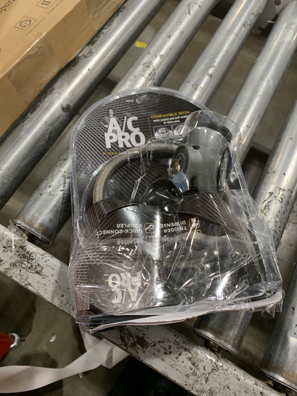 Photo 1 of InterDynamics Car Air Conditiioner Gauge and Hose by InterDynamics, A/C Pro Air Conditioner Recharge Gauge and Dispenser for Cars, Trucks, 24 In Hose