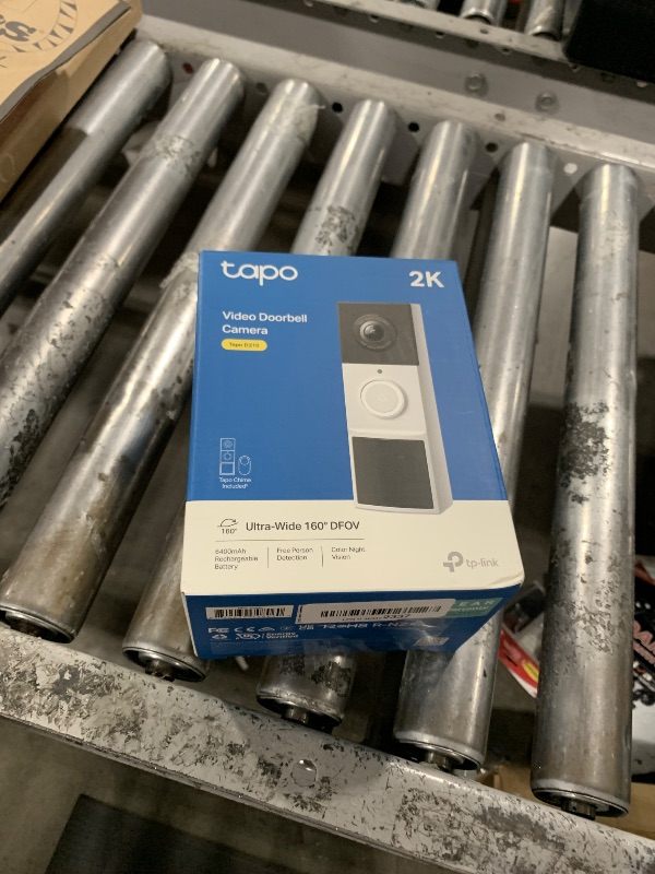 Photo 1 of Tapo by TP-Link Smart Video Doorbell Camera Wireless with Chime, 2K with Full Color Night Vision & Spotlights, No Monthly Fee, Ring Call, 160° Ultra-Wide View, Free AI Detection, Local Storage,D210