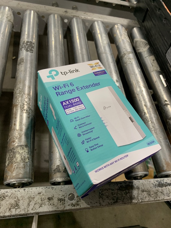 Photo 1 of TP-Link AX1500 WiFi Extender Internet Booster(RE500X), WiFi 6 Range Extender Covers up to 1500 sq.ft and 25 Devices,Dual Band, AP Mode w/Gigabit Port, APP Setup, OneMesh Compatible