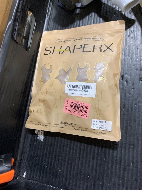 Photo 1 of SHAPERX Strapless Shortie Bodysuit for Women Tummy Control Shapewear Seamless Sculpt Body Shaper with Removable Straps,SZ5217-Sienna-2XL/3XL
