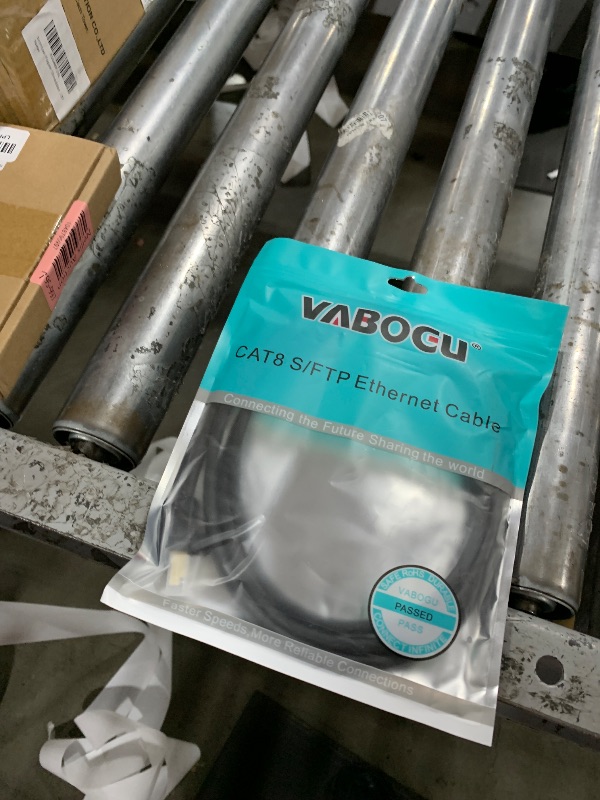 Photo 1 of Vabogu Cat 8 Ethernet Cable, 5ft Heavy Duty High Speed Internet Network Cable, 26AWG, 2000MHz 40Gbps with Gold Plated RJ45 Connectors, Shielded for Indoor & Outdoor Use