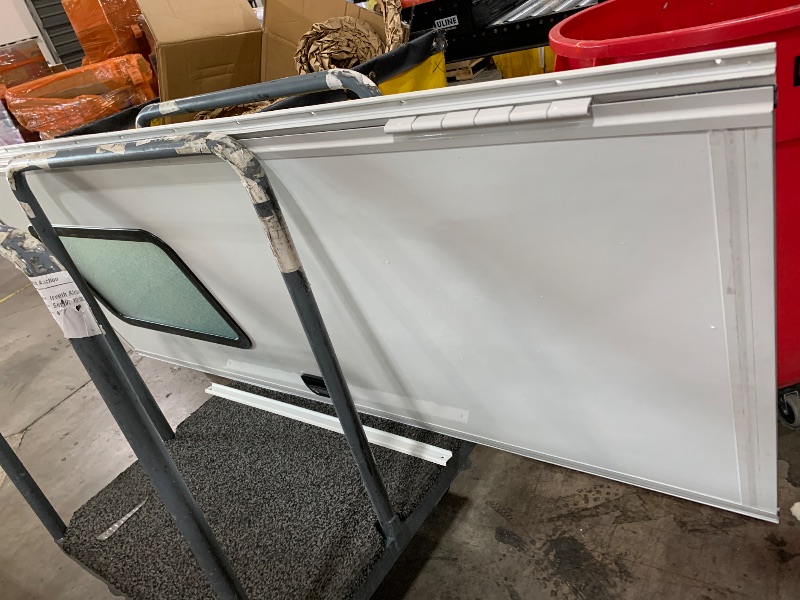 Photo 1 of Lippert Components Right Hinge RV Entry Door with Screen Door, 30" x 72", Square, Felt Seal - V000149585,Polar White