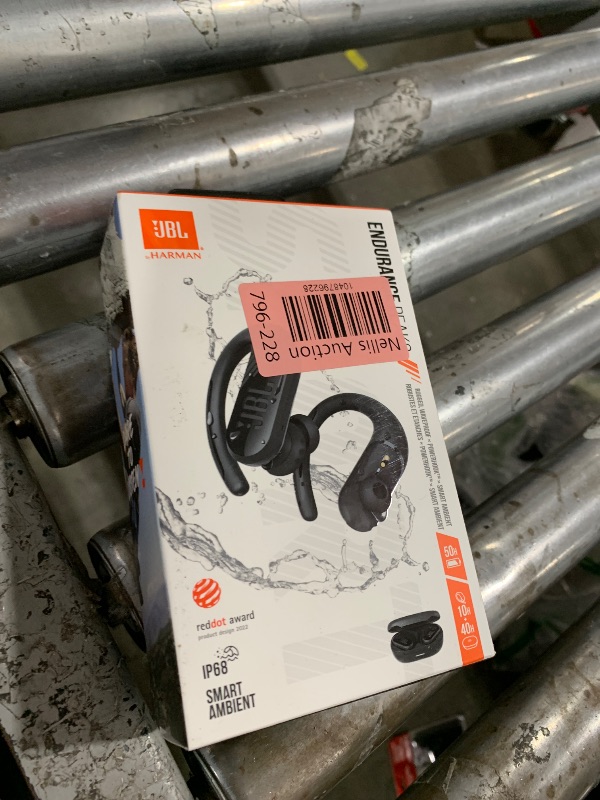 Photo 1 of JBL Endurance Peak 3 - Dust and Water Proof (IP68) True Wireless Active Earbuds, Pure Bass Sound, Up to 50 Total Hours of Playback with Speed Charge, Ambient Aware & Talk Thru (Black)