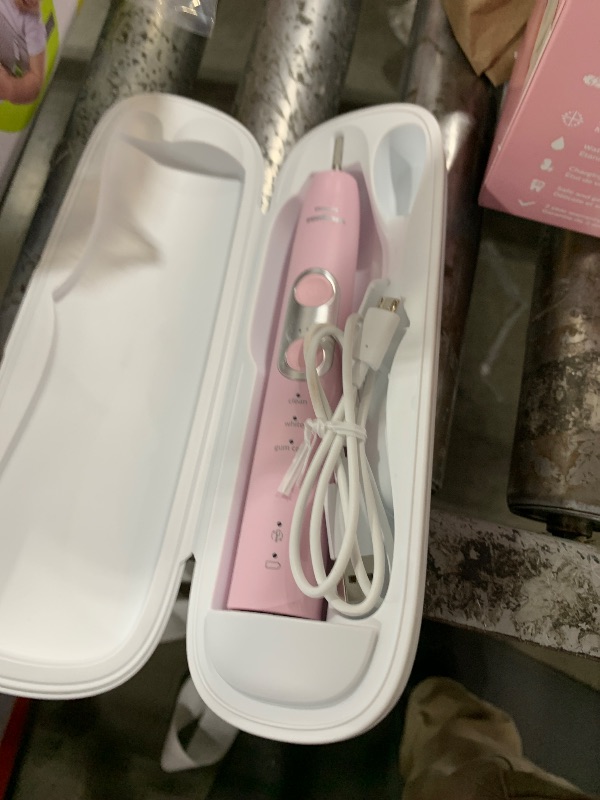 Photo 1 of Philips Sonicare ProtectiveClean 6500 Rechargeable Electric Toothbrush, with Pressure Sensor, 3 Cleaning Modes, SmarTimer and QuadPacer, 14-Day Battery Life, Charging Travel Case, Pink, HX6462/06