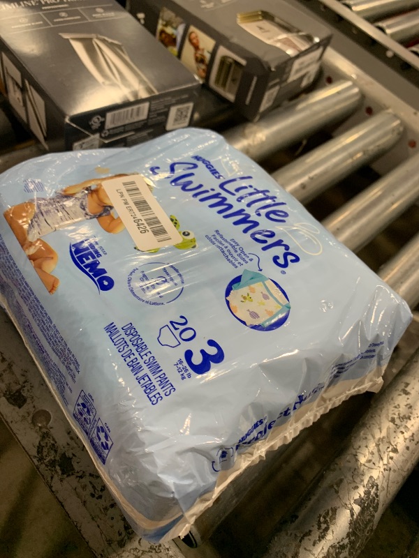 Photo 1 of Huggies Little Swimmers Disposable Swim Diapers, Size 3 (16-26 lbs), 40 Ct (2 packs of 20), Packaging May Vary