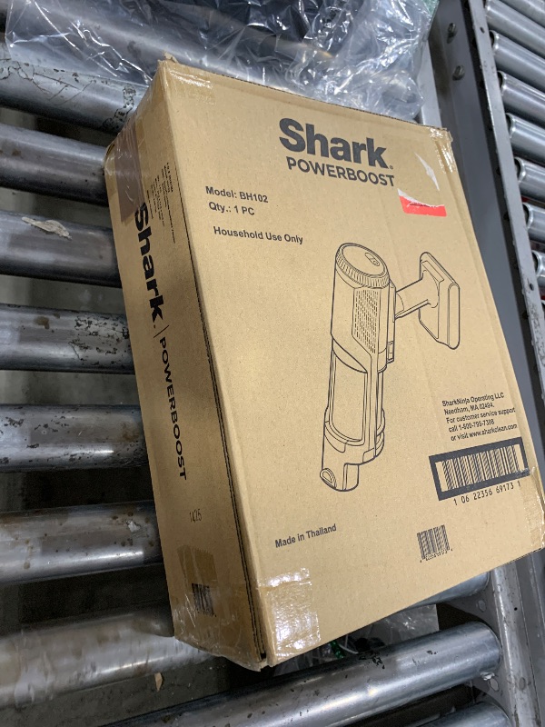 Photo 1 of Shark PowerBoost Cordless 2-in-1 Car/Home Handheld PowerVac, Powerful Suction, 40 Minute Runtime, Portable, 3 Cleaning Modes, LED Screen, Furfins Tool, Duster Crevice Tool, Charcoal, BH102