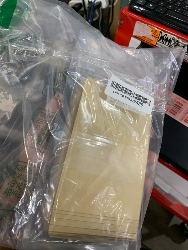 Photo 1 of 50 Pcs 4x6 Inch Kraft Paper Bags with Transparent Window, Stand Up Pouches,Smell Proof Bags,Resealable Bags for Small Business, Zipper Food Storage,for Packaging Snacks Cookies Candy