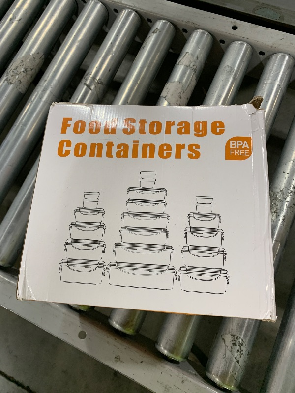 Photo 1 of 40 PCS Food Storage Containers with Lids Airtight (20 Containers & 20 Lids), Plastic Storage Meal Prep Container-Stackable 100% Leakproof & Microwave Organization and Storage Sets, Lunch Containers