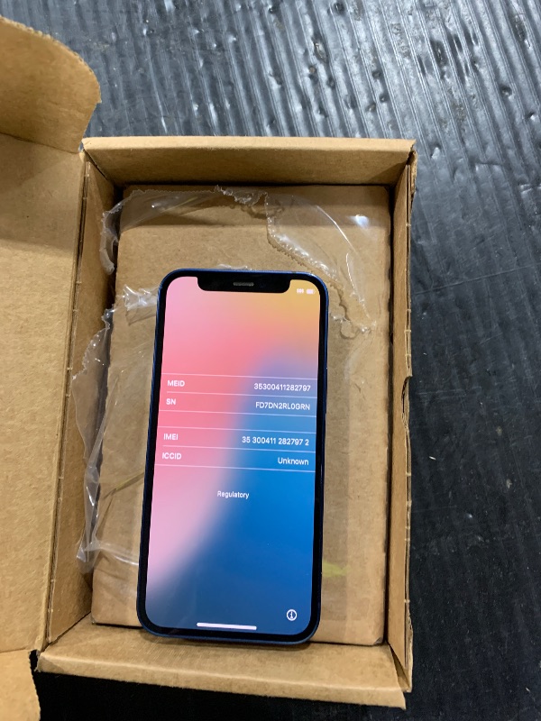 Photo 1 of Apple iPhone 12 Mini 5G, US Version, 128GB, Blue - Unlocked (Renewed)