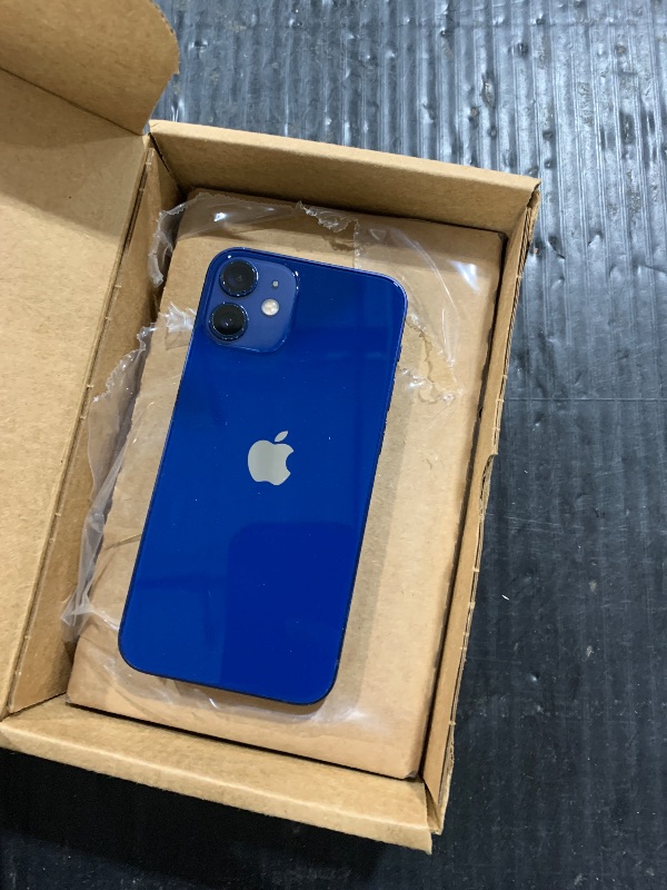 Photo 1 of Apple iPhone 12 Mini 5G, US Version, 128GB, Blue - Unlocked (Renewed)