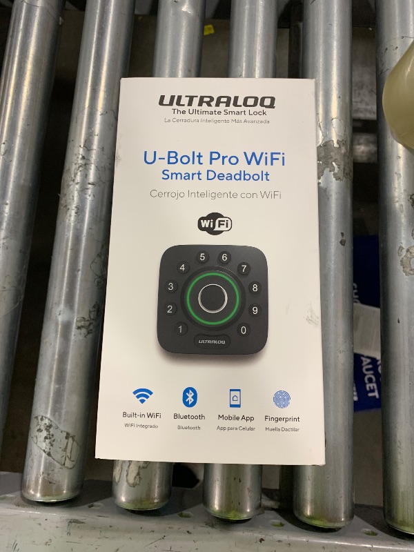 Photo 1 of ULTRALOQ U-Bolt Pro Smart Lock with WiFi Bridge, Keyless Entry Door Lock with Fingerprint, App Remote Access, Share Code, Auto Unlock, Biometric Deadbolt
