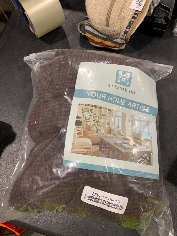 Photo 1 of H.VERSAILTEX Super Stretch Stylish Cushions Covers/Furniture Cover Spandex Jacquard Small Checked Pattern Super Soft Slipcover Washable Individual
