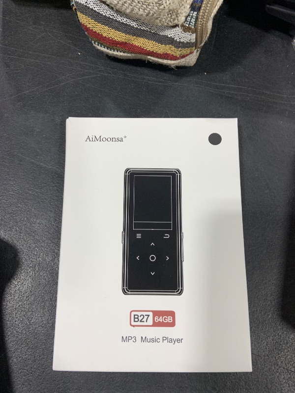 Photo 1 of 64GB MP3 Player with Bluetooth 5.2, AiMoonsa Music Player with Built-in HD Speaker, FM Radio, Voice Recorder, HiFi Sound, E-Book, Earphones Included