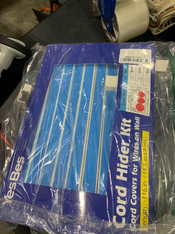 Photo 1 of 116in Cord Hider Kit, Cord Covers for Wires on Wall, Paintable Cable Raceway, Cord Hider for Wall Mount tv, tv Cable Hider Wall kit, Wire Covers for Cords, W0.96in X H0.57in, White