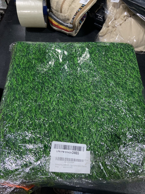 Photo 1 of Tlence 8 Pack Chicken Nesting Pads with Vegetable String Bag, 12"x12"x1.2" Washable Hen Coop Synthetic Turf Mat, Artificial Nest Box Bedding Grass Rug Carpet for Laying Eggs, Garden Lawn