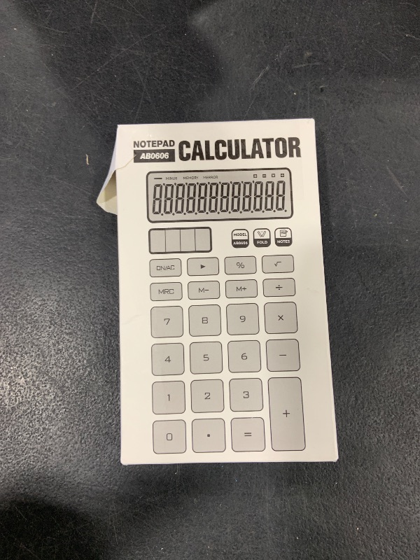 Photo 1 of Desk Calculator with Erasable LCD Notepad Calculators ROATEE Desktop Basic Calculators for Middle School Cute Pocket Simple Calculator Office Desk Accessories Supplies Home Office Essential Big Button