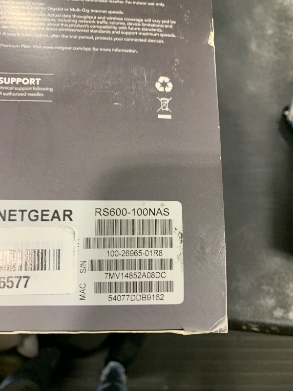 Photo 1 of NETGEAR Nighthawk Tri-Band WiFi 7 Router (RS600) - Security Features, BE18000 Wireless Speed (up to 18 Gbps) – 10 Gig Internet Port - Covers up to 3,300 sq. ft., 150 Devices - Free Expert Help