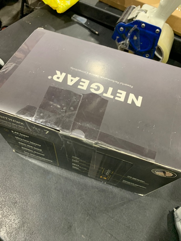 Photo 1 of NETGEAR Nighthawk Tri-Band WiFi 7 Router (RS600) - Security Features, BE18000 Wireless Speed (up to 18 Gbps) – 10 Gig Internet Port - Covers up to 3,300 sq. ft., 150 Devices - Free Expert Help