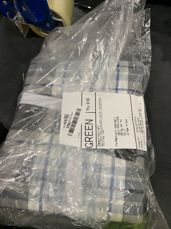 Photo 1 of Eddie Bauer Home - Queen Duvet Cover Set, Cotton Reversible Bedding with Matching Shams, Styligh Luxurious Bedding Set (Lewis Navy, Queen)