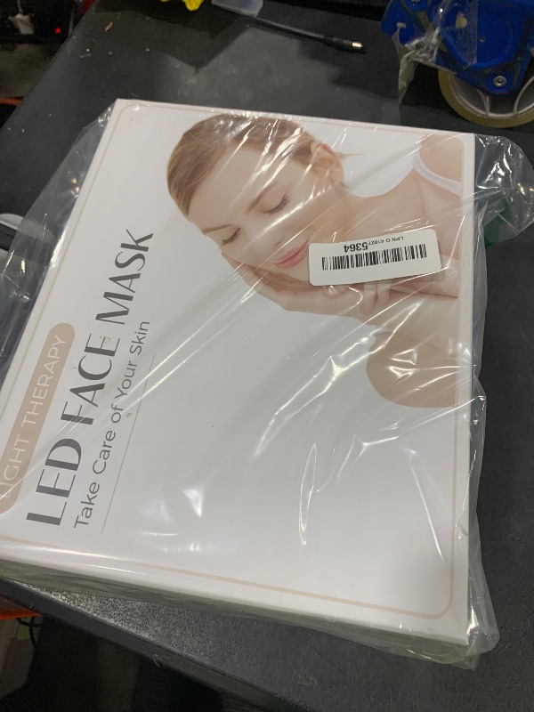 Photo 1 of Red Light Therapy for Face, Led Face Mask Light Therapy, 7-1 Colors LED Facial Skin Care Mask, White