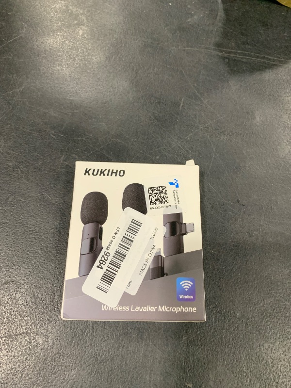 Photo 1 of 2 Pack Wireless Lavalier Microphone for iPhone iPad and Android Phone, Lapel Mic Plug and Play Wireless Mic Noise Reduction Mini Microphone for Video Recording Interview Podcast Vlog YouTube Tiktok