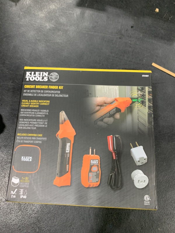 Photo 1 of Klein Tools ET310KIT AC Circuit Breaker Finder Kit, Electric Tester, GFCI Tester, Leads, Adapters and Case