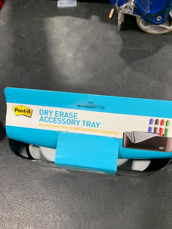 Photo 1 of Post-it Dry Erase Accessory Tray, Black (DEFTRAY)
