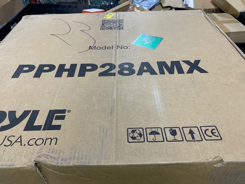 Photo 1 of Pyle PA Speaker DJ Mixer Bundle - 300 W Portable Wireless Bluetooth Sound System w/ USB SD XLR 1/4" RCA Inputs - Dual Speaker, Mixer, Microphone, Stand, Cable - Home/Outdoor Party - PPHP28AMX,Black