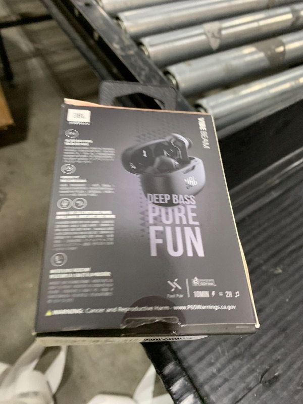 Photo 1 of JBL Vibe Beam - True Wireless JBL Deep Bass Sound Earbuds, Bluetooth 5.2, Water & Dust Resistant, Hands-free call with VoiceAware, Up to 32 hours of battery life (Black)