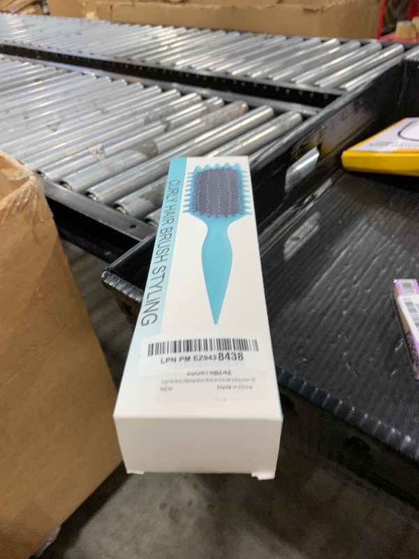 Photo 1 of Curly Hair Brush Defining, Curly Hair Brush,Shaping and Styling Women's and Men Curls (Green-1PC)