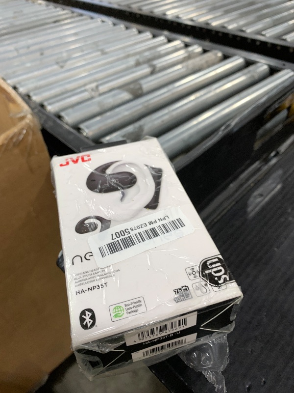 Photo 1 of JVC Nearphones Open Ear True Wireless Headphones with 16mm Large Drivers for Powerful Sound, Single Ear use, and Long Battery Life (up to 17 Hours) - HANP35TW (Black)