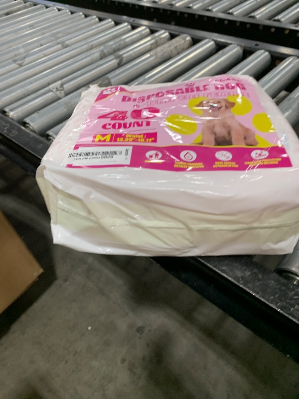 Photo 1 of XPCARE 40 Count Disposable Female Dog Diapers, Super Absorbent, Leak Proof, Dog Diapers,Dog Period Diaper Female, for Incontinence, Estrus Female Dogs (Medium)