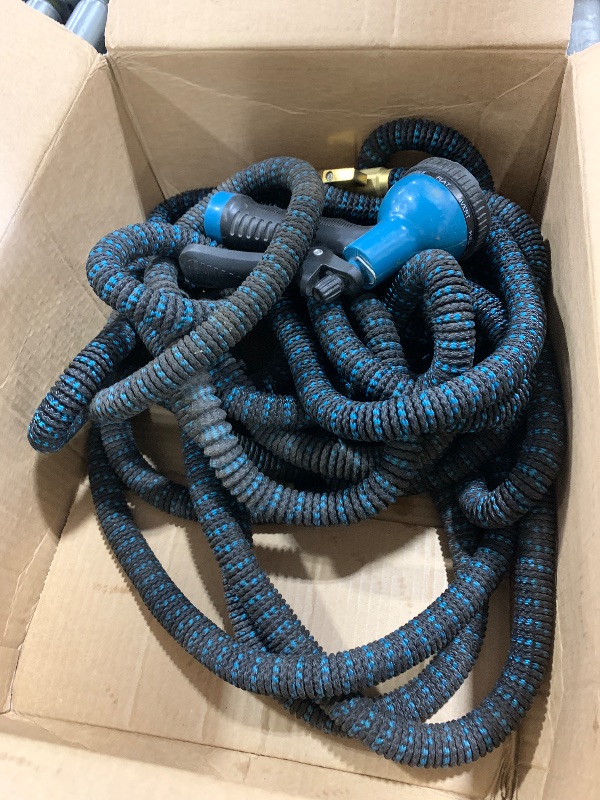 Photo 1 of CycloneSound Blue Expandable Garden Water Hose